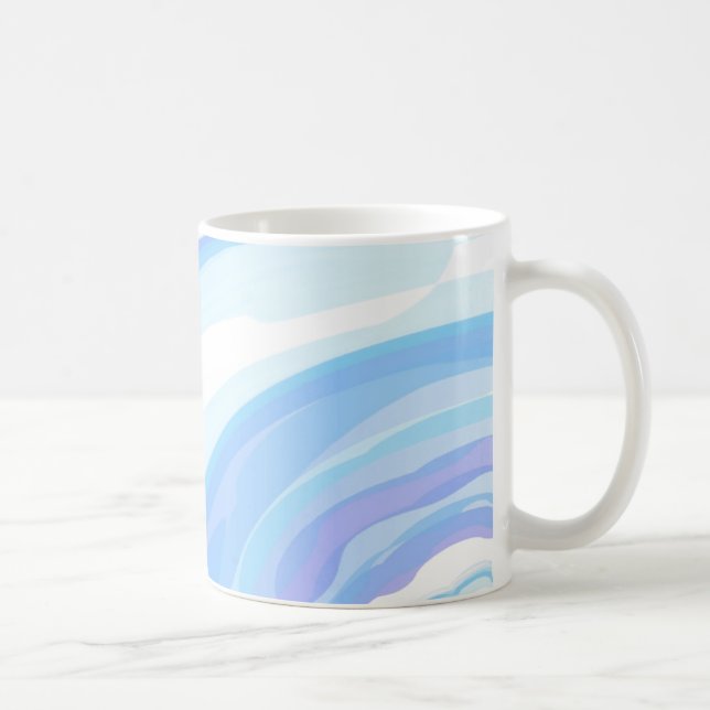 Caneca De Café Lavagem de Pastel de Ondas (Direita)