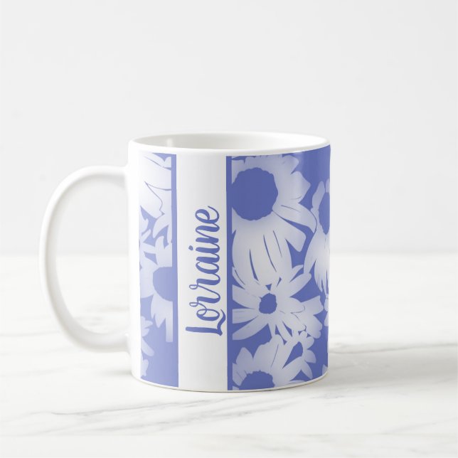 Caneca De Café Lavanda Daisies Personal Mug (Esquerda)