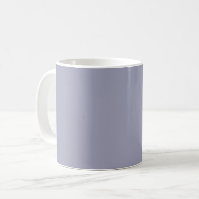 Caneca De Café Lavanda de Idiomas sem Cor Sólida (Frente Esquerda)