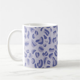 Caneca De Café Lavanda de padrão-leopardo roxo