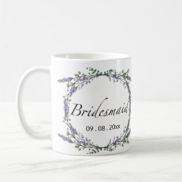 Caneca De Café Lavanda e Eucalyptus Bridesmaid