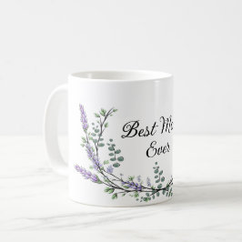 Caneca De Café Lavanda Eucalyptus, melhor mãe de sempre