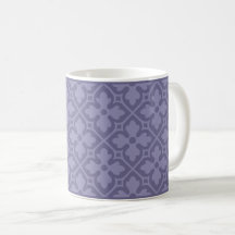 Lavanda Gótica Revival Quatrefoil Café Mug
