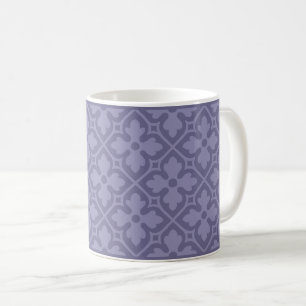 Caneca De Café Lavanda Gótica Revival Quatrefoil Café Mug