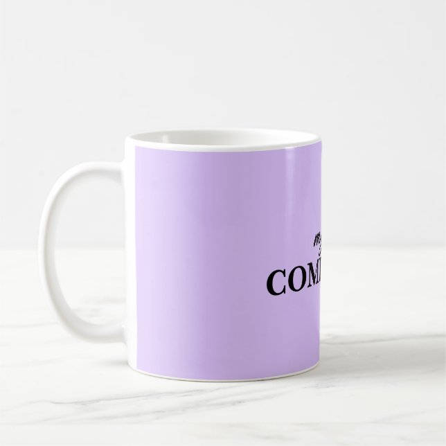 Caneca De Café Lavanda minimalista (Esquerda)