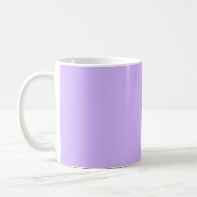 Caneca De Café Lavanda roxa de cor sólida (Esquerda)