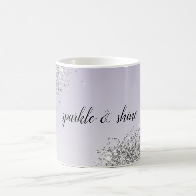 Caneca De Café Lavanda Roxo Ombre Esmagador (Centro)