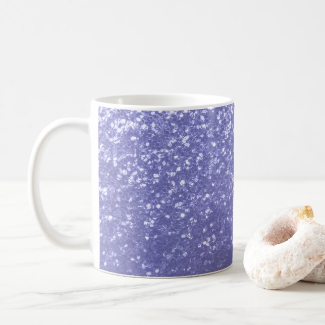 Caneca De Café Lavanda violeta brilha (Com Donut)