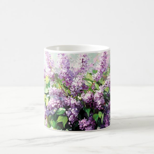 Caneca De Café Lavender Blooming Lilac Bouquet (Centro)