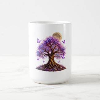 Caneca De Café Lavender Blossom Moon Tree Mug