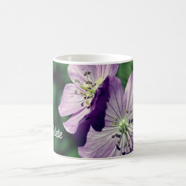 Caneca De Café Lavender Flower Twins Personalized (Centro)