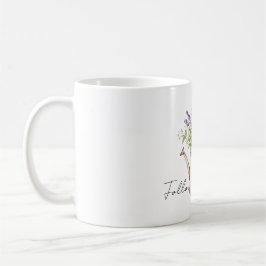 Caneca De Café Lavender Flowers Bow