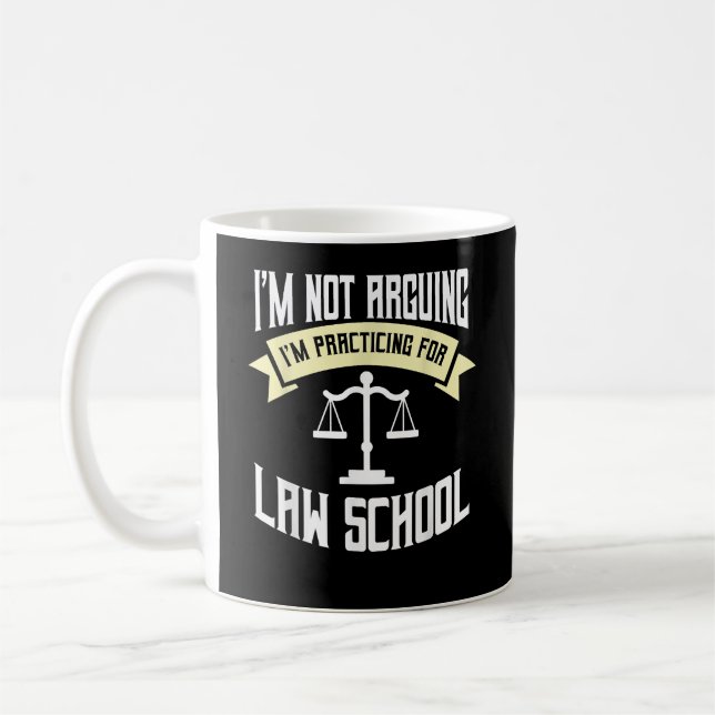Caneca De Café Law School Student Aspiring Future Attorney Lawyer (Esquerda)