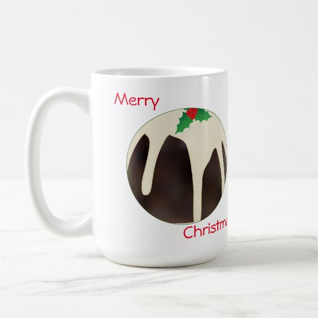 Caneca De Café Lawn Bowls Pudim de Natal, (Esquerda)