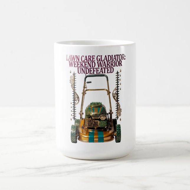 Caneca De Café Lawn Care Gladiator T Shirt (Centro)