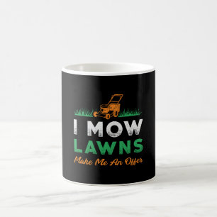 Caneca De Café Lawn Mower I Mow Lawer Gardener Garden Lawn Mears