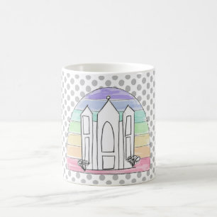 Caneca De Café LDS Salt Lake City Temple rainbow sunset mormon 