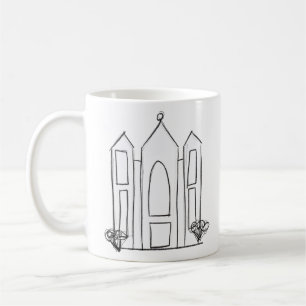 Caneca De Café LDS Salt Lake City Temple simples mormon moderno