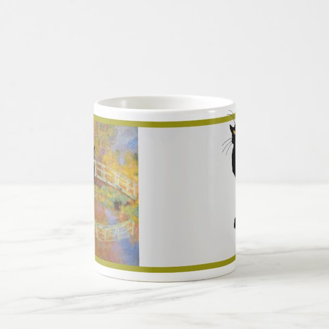 Caneca De Café Le Chat Noir na ponte japonesa de Monet (Centro)