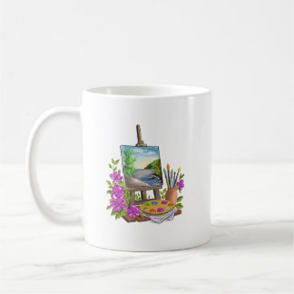Caneca De Café Le chevalet du peintre