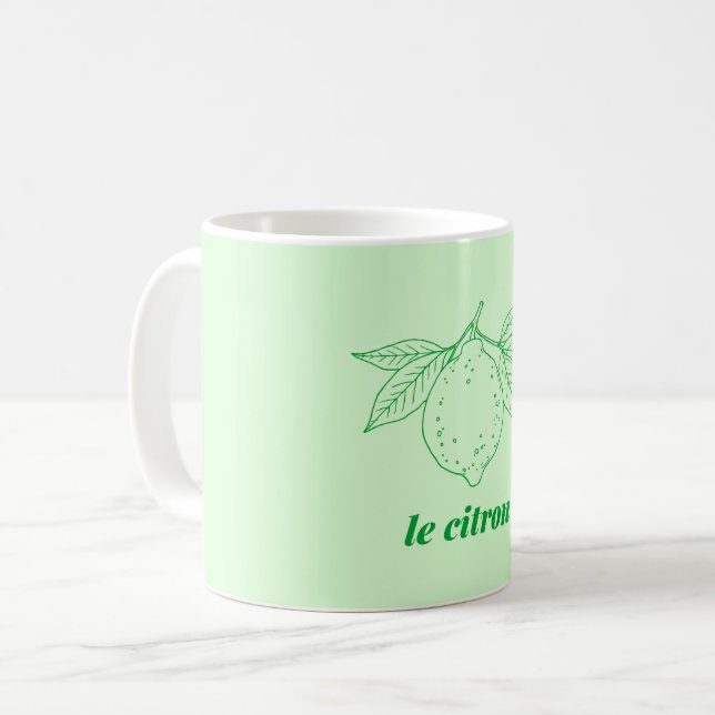Caneca De Café Le citron (Frente Esquerda)