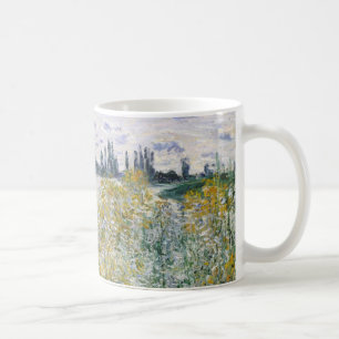 Caneca De Café �le Fleurs auxiliar de Claude Monet   perto de