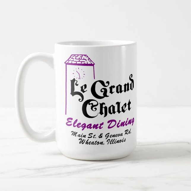 Caneca De Café Le Grand Chalet Restaurant, Wheaton, Illinois (Esquerda)