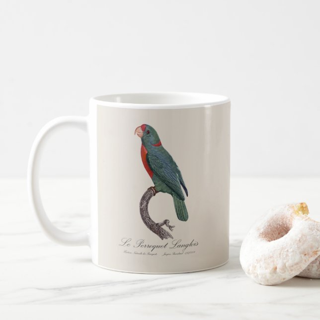 Caneca De Café Le Perroquet Langlois (Com Donut)