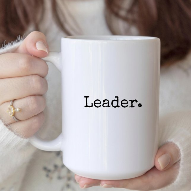 Caneca De Café Leader mug leadership gift for boss & team leaders (leader mug gift for boss, leadership gift for work manager, thank you mug for mentor or boss)