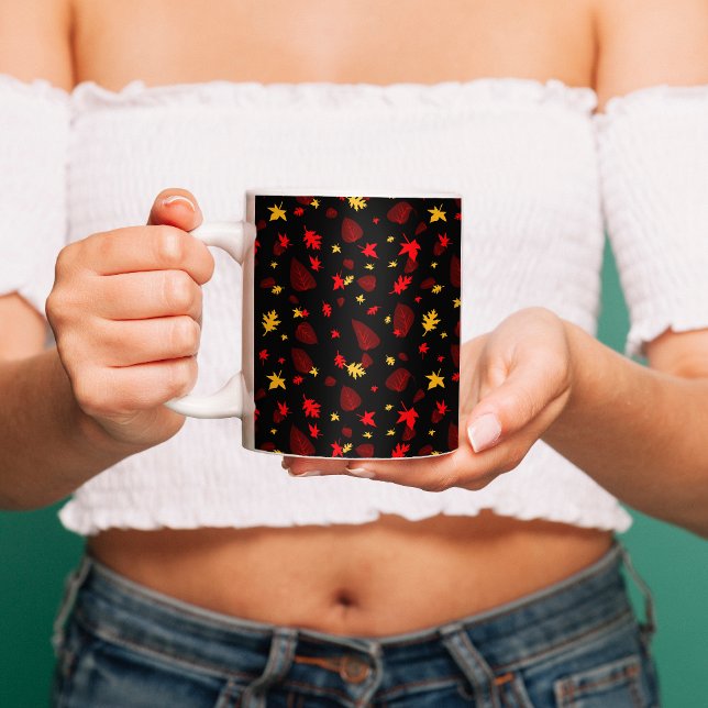 Caneca De Café Leaf Mug Colorida (Criador carregado)