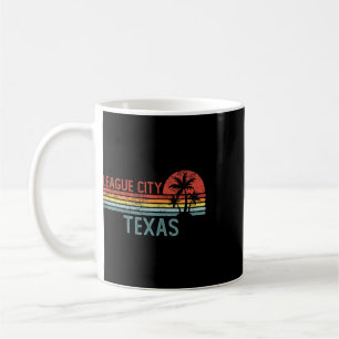 Caneca De Café League City Texas Engraçado Usa Viagem Cidade Casa