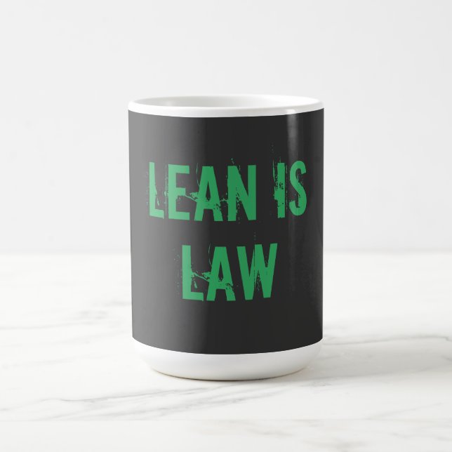 Caneca De Café Lean is Law Fitness Personal Trainer Bodybuilding (Centro)