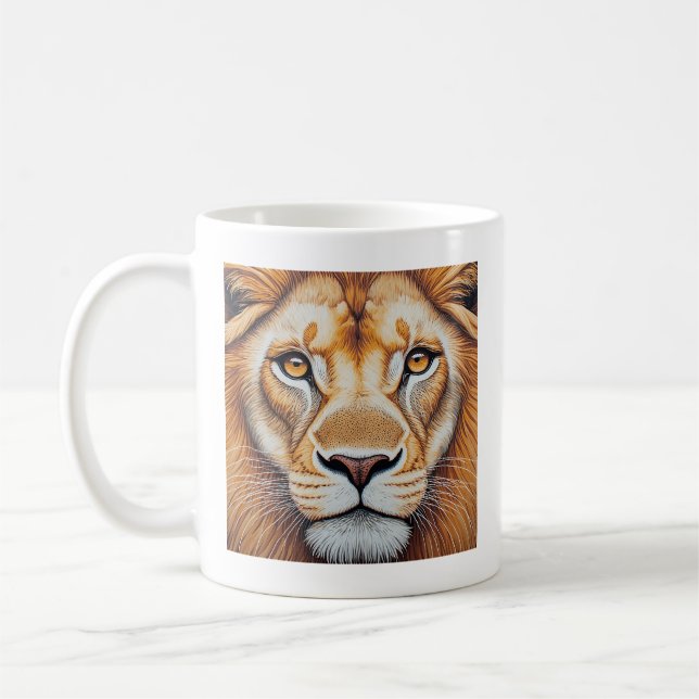 Caneca De Café Leão (Esquerda)