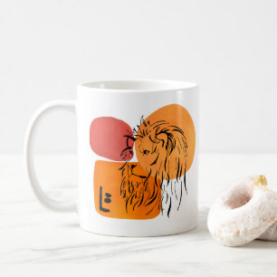 Caneca De Café Leão africano animal selvagem