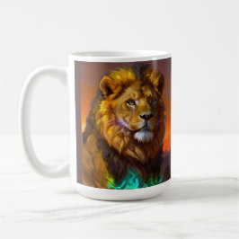 Caneca De Café Leão Africano ao Sol