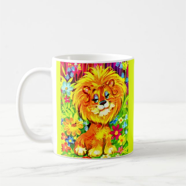 Caneca De Café leão arenoso (Esquerda)