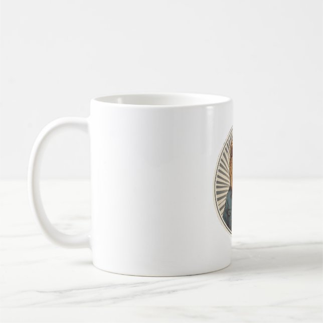 Caneca De Café Leão com óculos de sol (Esquerda)