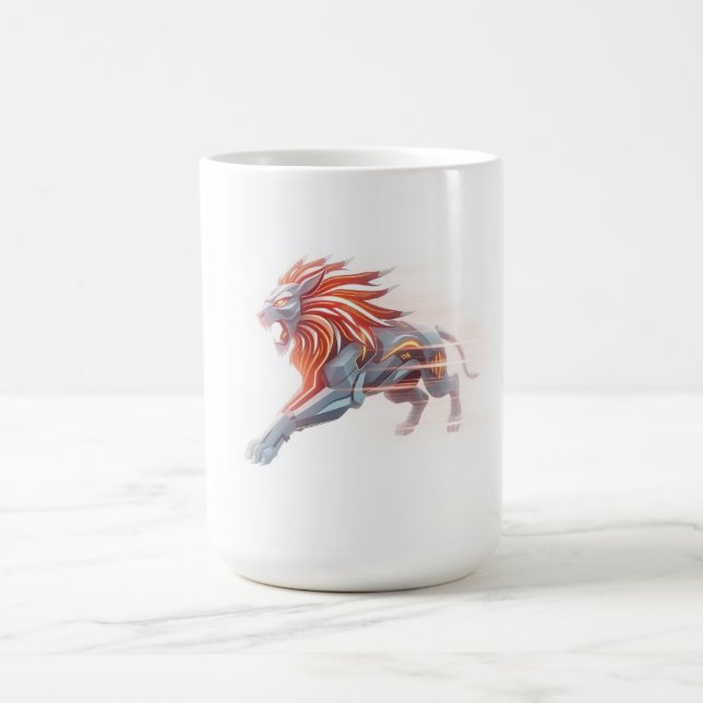 Caneca De Café Leão Correndo (Centro)