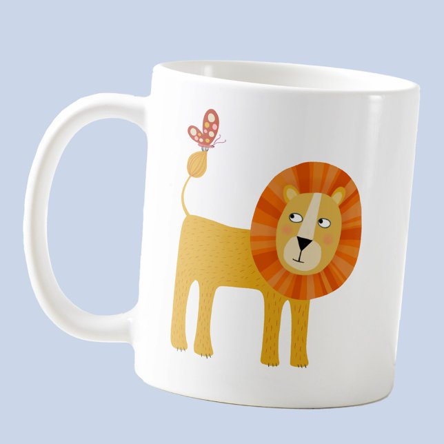 Caneca De Café Leão de Cute (Fun lion coffee mug)