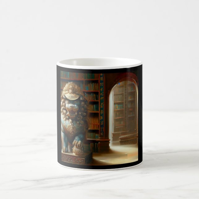 Caneca De Café Leão de Foo Chinês (21) (Centro)