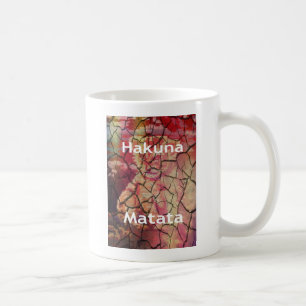 Caneca De Café Leão Elegante Terra: Hakuna Matata Texturizada Des