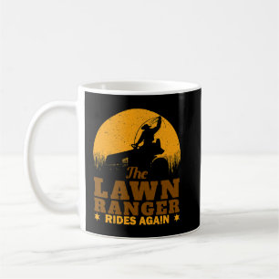 Caneca De Café Leão Engraçado Mower Cowboy Lawn Ranger Yard Work