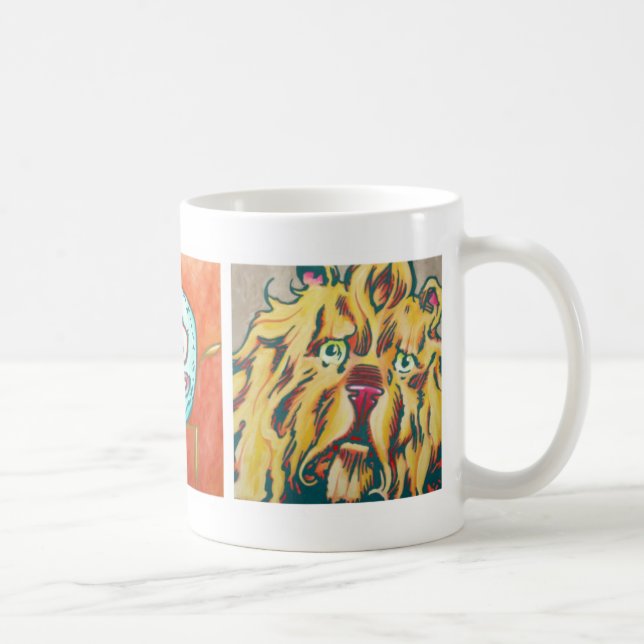 Caneca de café - leão, espantalho, homem da lata (Direita)