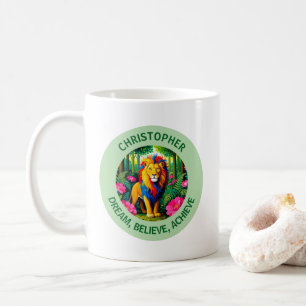 Caneca De Café Leão Fada Real Grande Felino