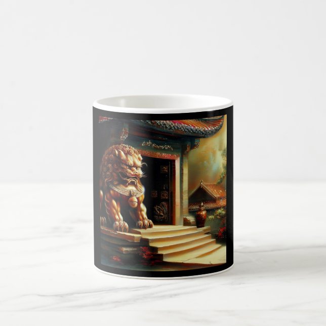 Caneca De Café Leão Foo Chinês (6) (Centro)