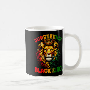 Caneca De Café leão juneteenth rei negro melanina dia dos pais t