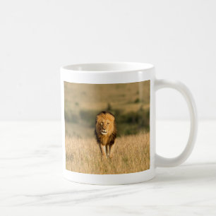 Caneca De Café Leão Macho Caminhando