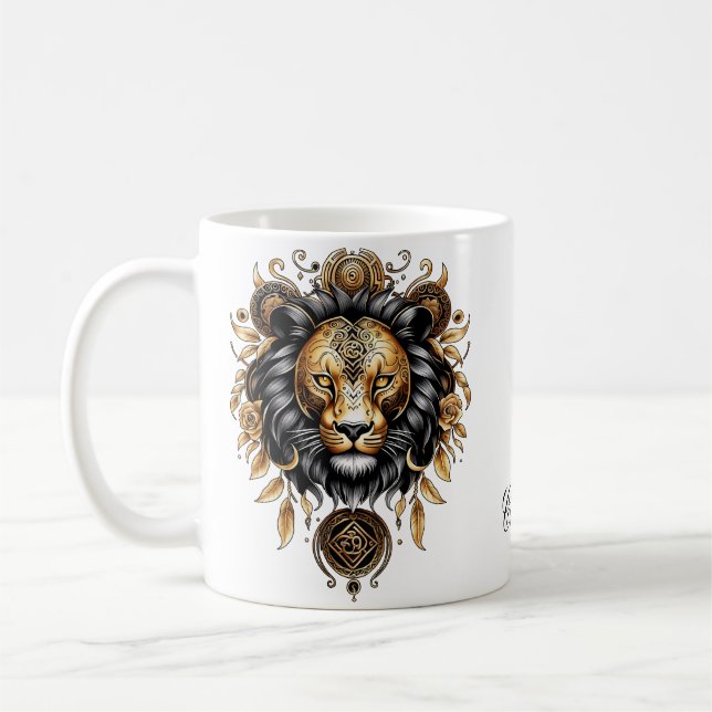 Caneca De Café Leão majestoso demais (Esquerda)