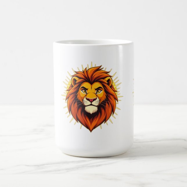 Caneca De Café Leão Majestoso – Rei do Poder e da Autoridade (Centro)