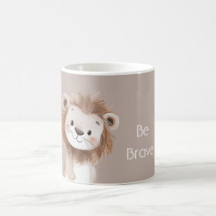 Caneca De Café Leão Marrom Doce Fofo